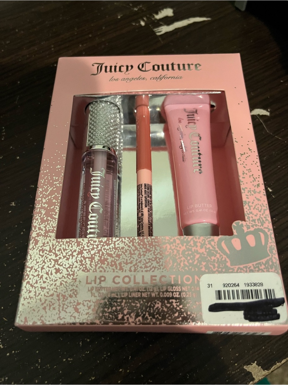 Juicy Couture Pink Lip Set with Gloss, Liner & Butter